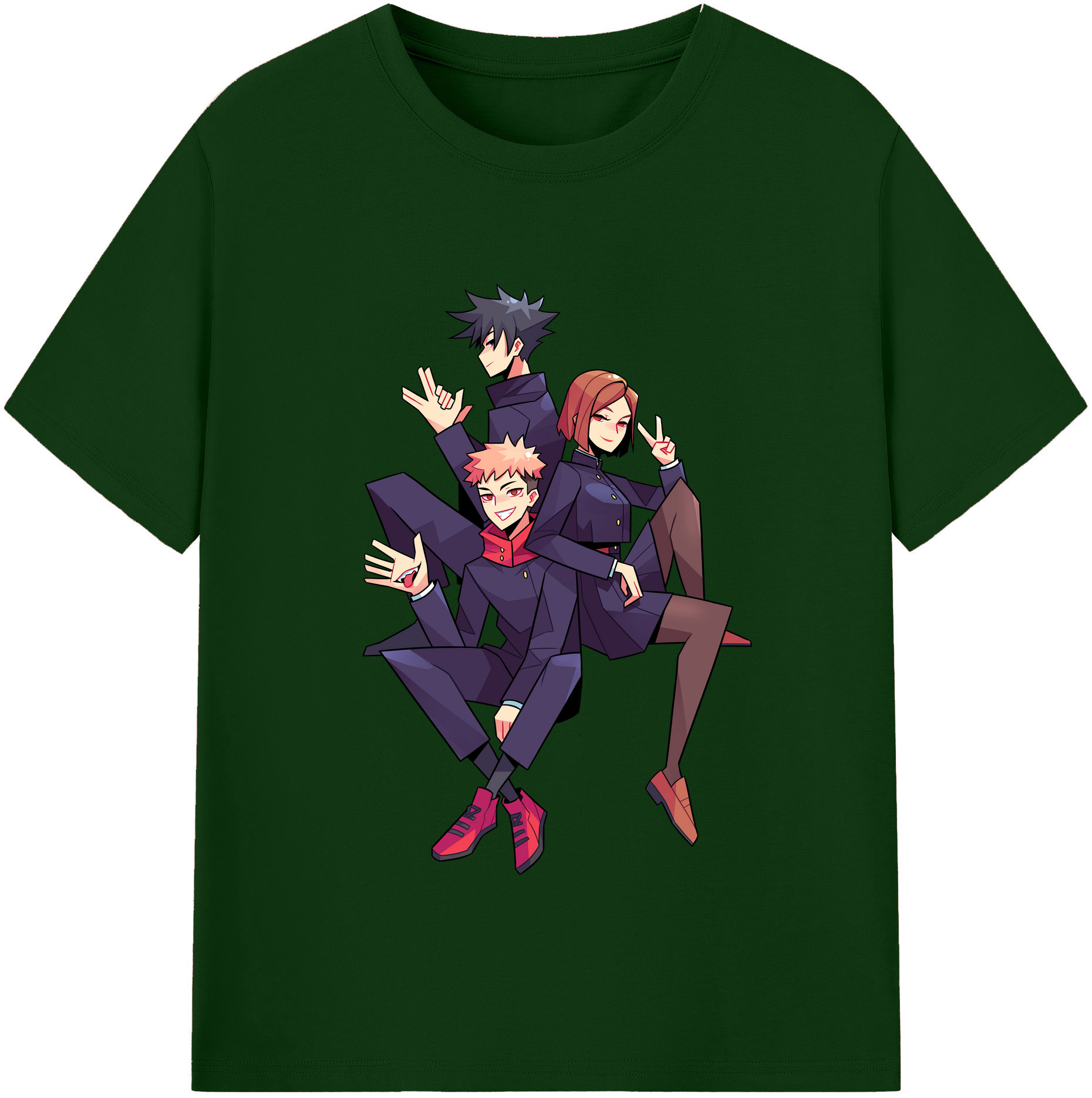 （画像用） 呪術廻戦 Jujutsu Kaisen 綿100％半袖Tシャツ（フロントプリント）